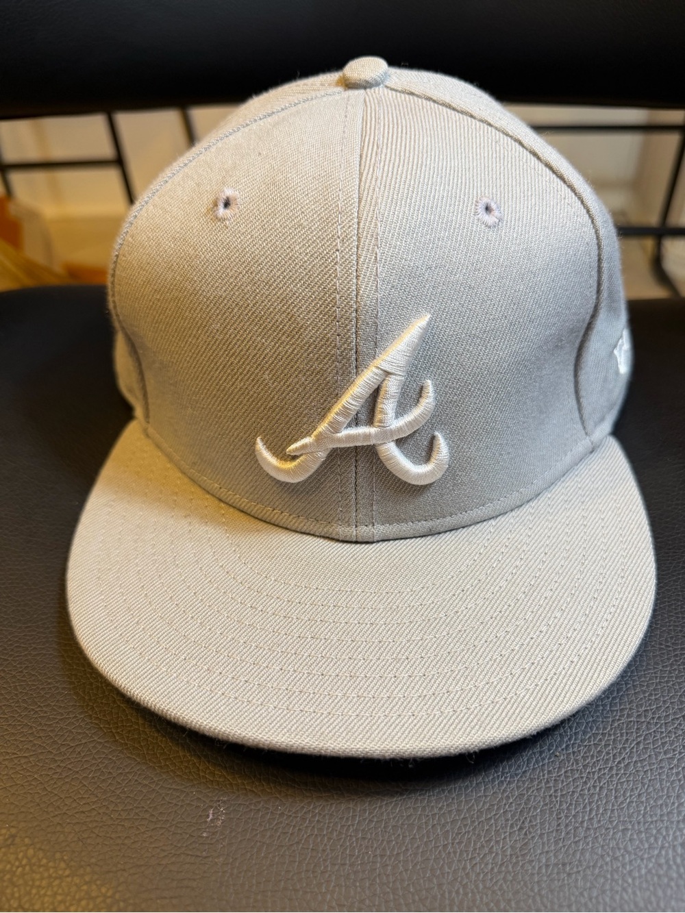 NEW ERA 59FIFTY ATLANTA BRAVES GREY 7 1/3